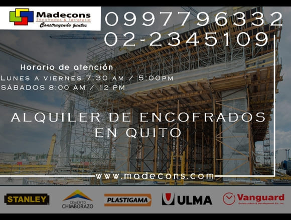Alquiler de encofrados en Quito (1)